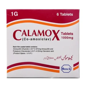 CALAMOX 1000MG TAB 6S