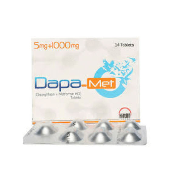 DAPA MET XR 5MG+1000MG TAB 14S DAPA MET 5MG/1000MG TAB 14S