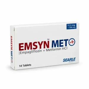 EMSYN MET 12.5/500MG TAB 14S