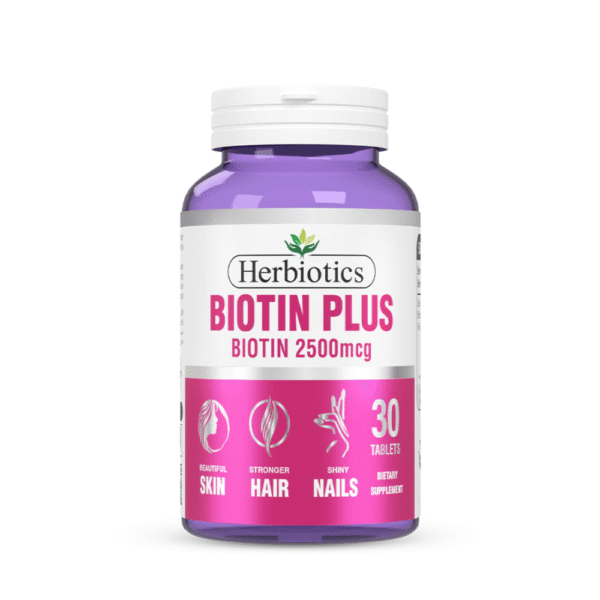 HERBIOTICS BIOTIN PLUS 2500MCG 30S