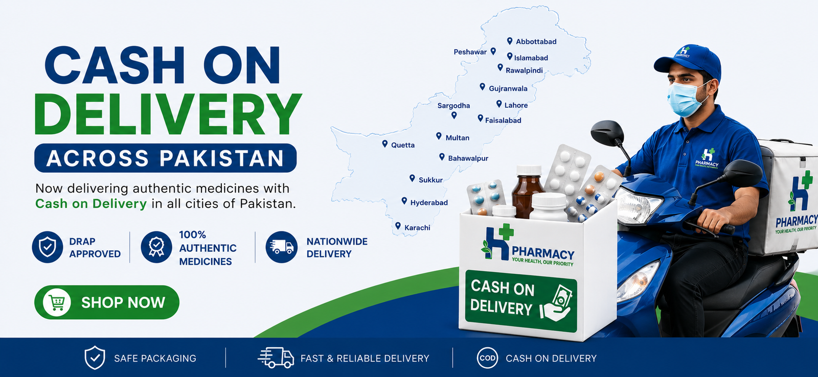 Cash on delivery available nationwide - Hpharmacy